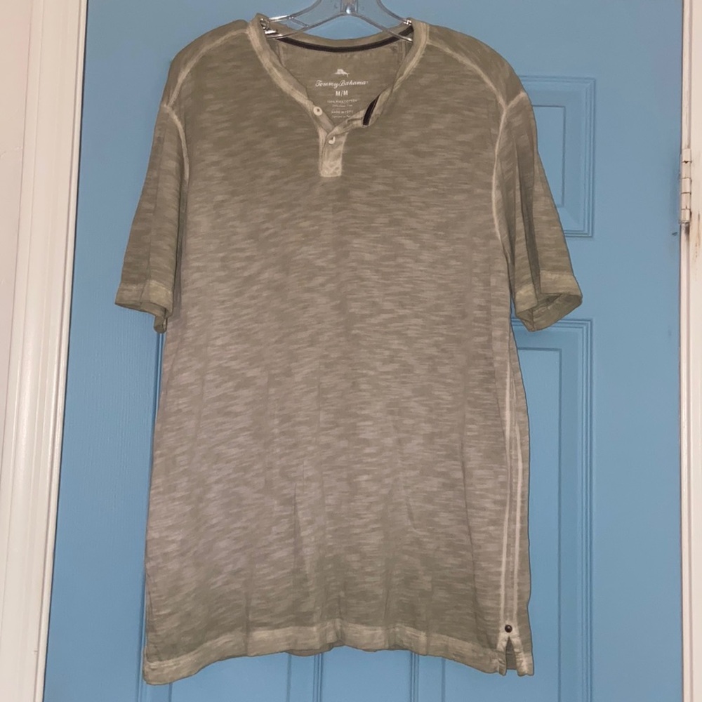 Tommy Bahama Ombré Grey/Green Shirt